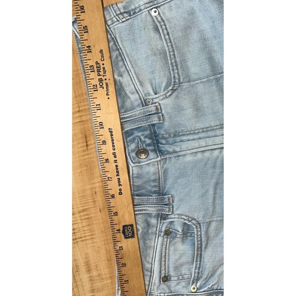 American Eagle Boho Wide Leg Crop Jeans Festival Relaxed Fit Sz 6 X-short 32x25